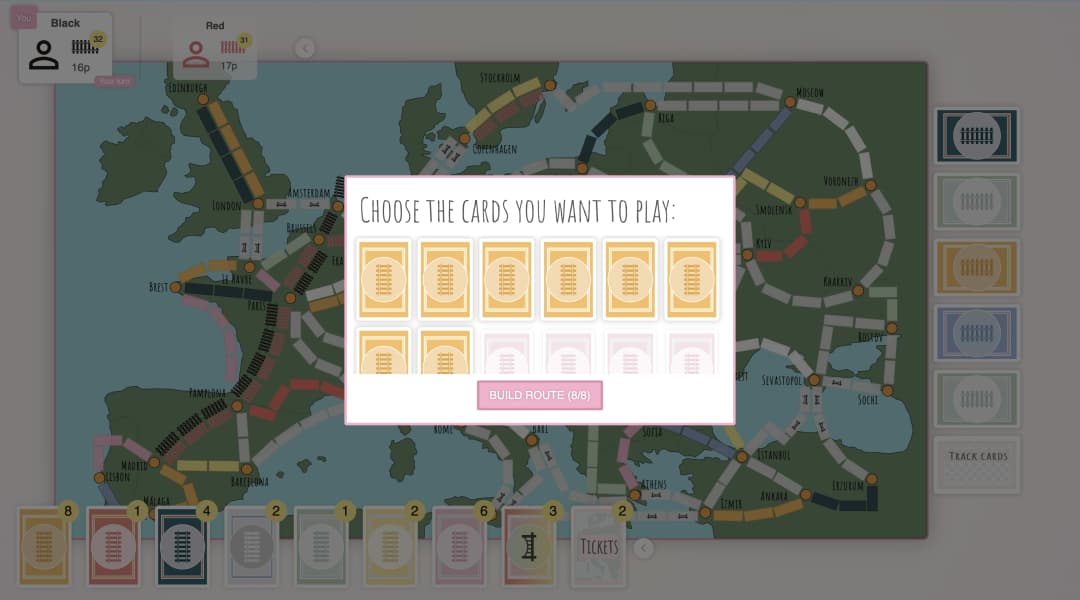 EnRoute route building view